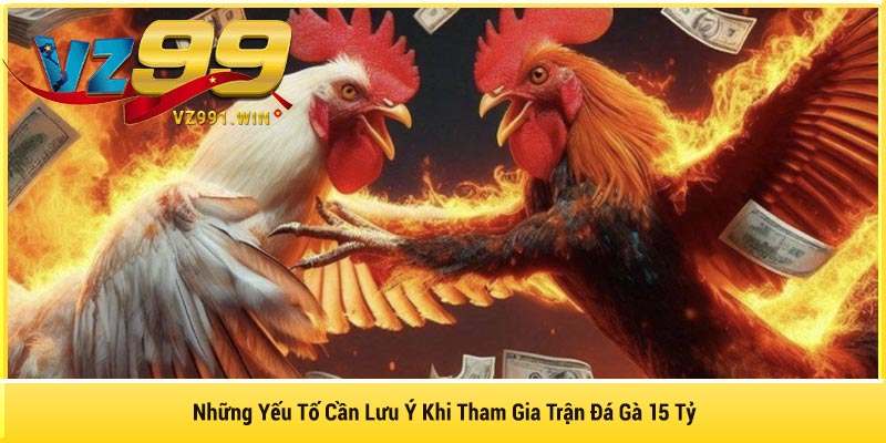 Những Yếu Tố Cần Lưu Ý Khi Tham Gia Trận Đá Gà 15 Tỷ